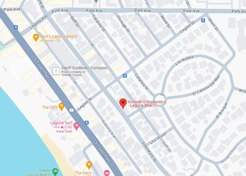 Location of Orthodontist in Laguna Beach